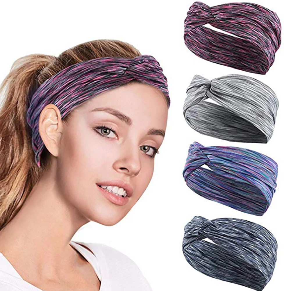 

Women's Yoga Accessories Hairband Fitness Lightweight Comfortable Elasticity Sweat Headband Sport Hair Band Hairband Sports