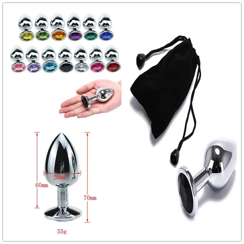 Sex Toys Products For Men Couples Small Size Metal Crystal Anal Plug Stainless Steel Booty Beads Jewelled Butt | Красота и здоровье