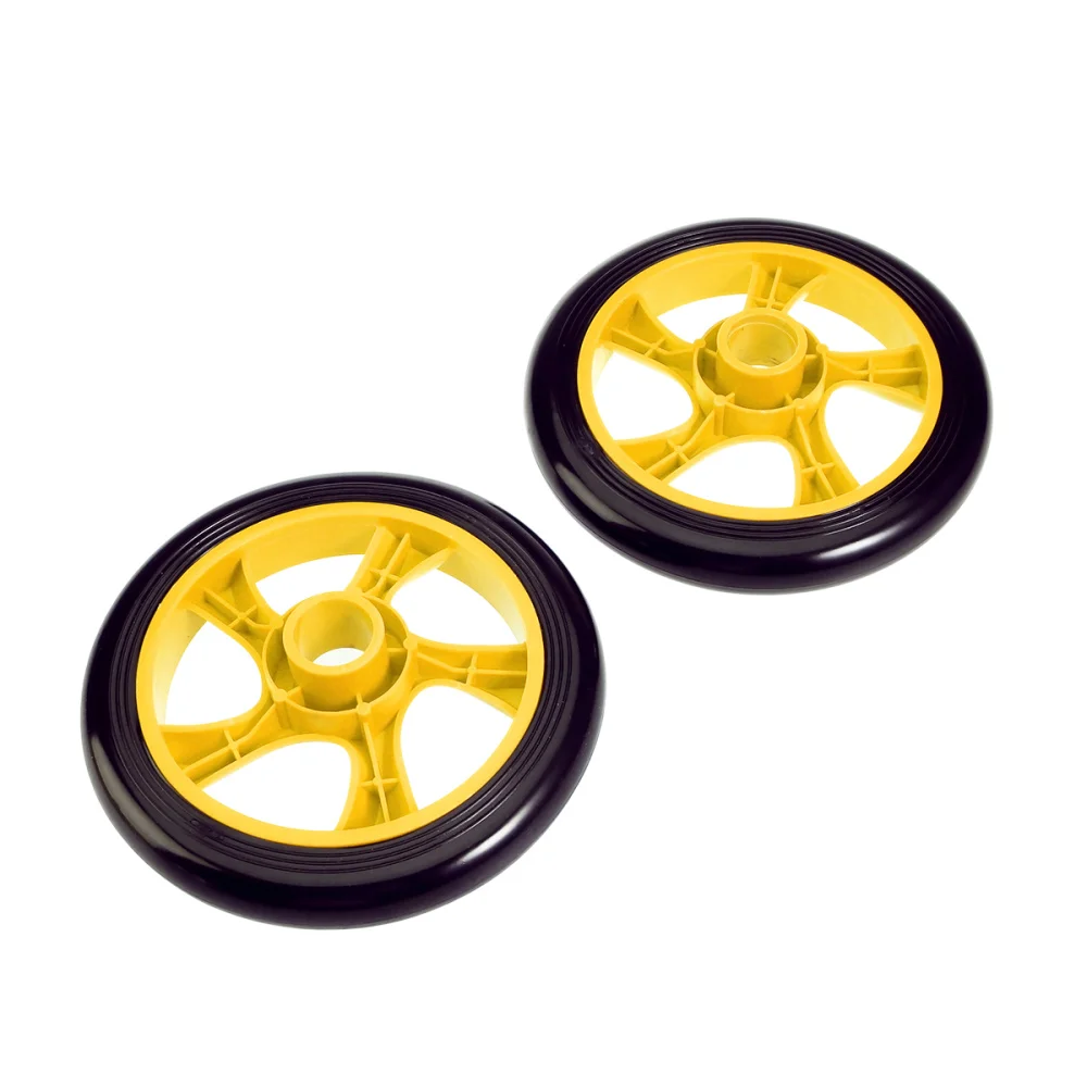 

Dual Wheel Mute Ab Roller Abdominal Roller Trainer with Knee Pad for the Perfect Core Workout (Yellow)