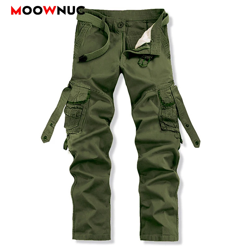 Брюки уличная осень мужские Карго повседневные Hombre Хлопок Военный стиль на