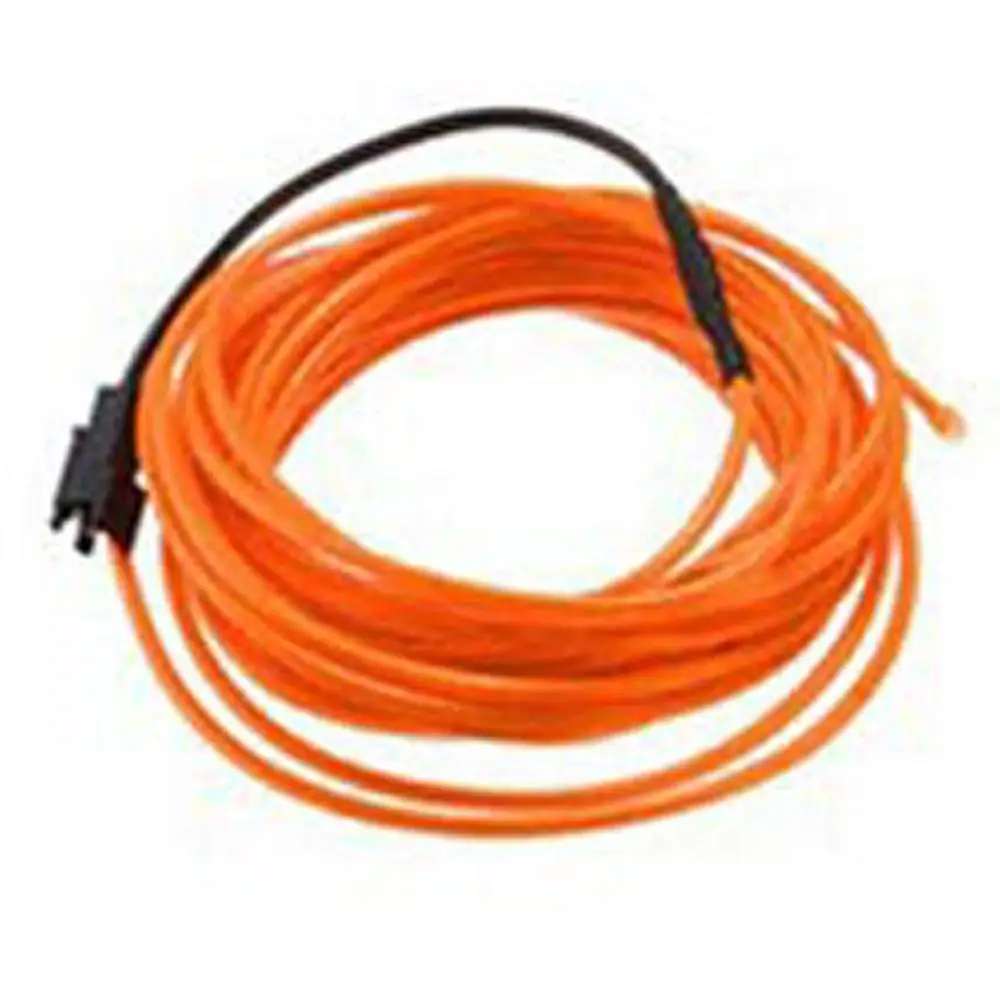 Гибкий неоновый светильник EL Wire RGB 1/2/3/5 м светодиодный DC12V гибкая трубка для