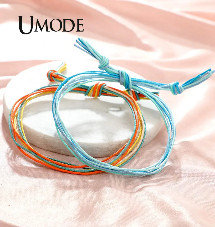 UMODE богемные DIY плетение веревки браслеты Набор для женщин мужчин и девочек модный браслет ручной работы браслет дружбы браслеты PB0497