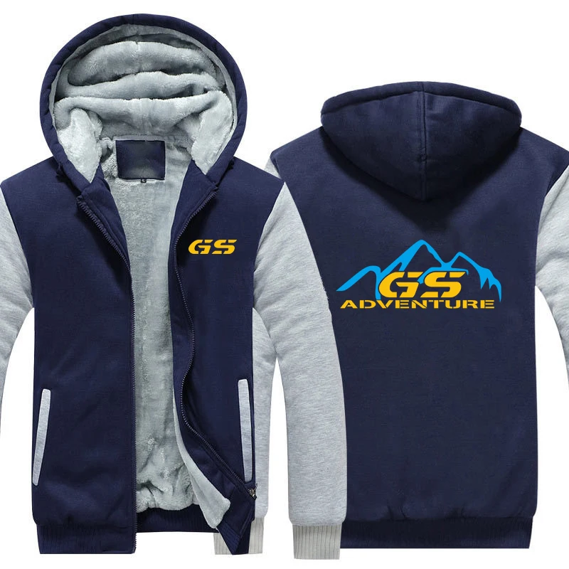Мужская толстовка с капюшоном GS толстая зимняя кофта для водителя Gs Gsa 1100 1150