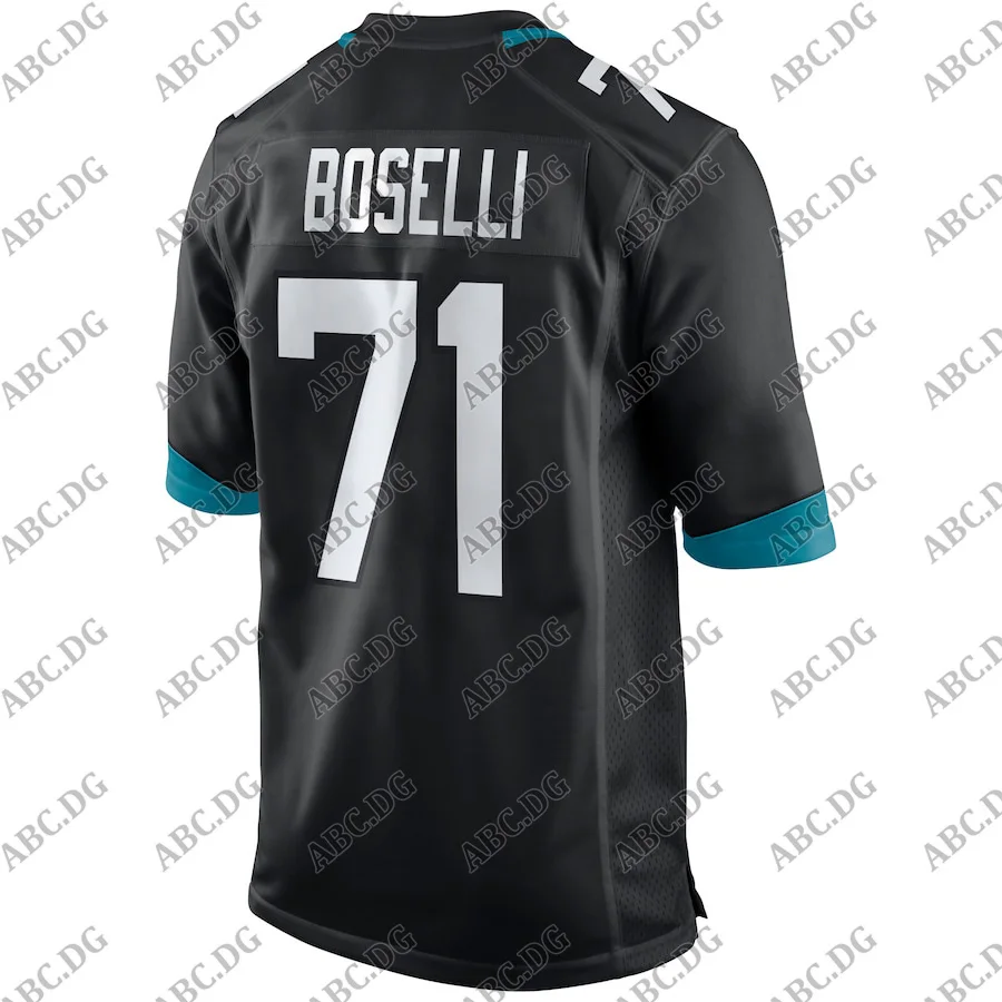 

Customized Stitch American Football Jersey Men Women Kid Youth Jacksonville Tony Boselli Black Game Retired Player Jersey
