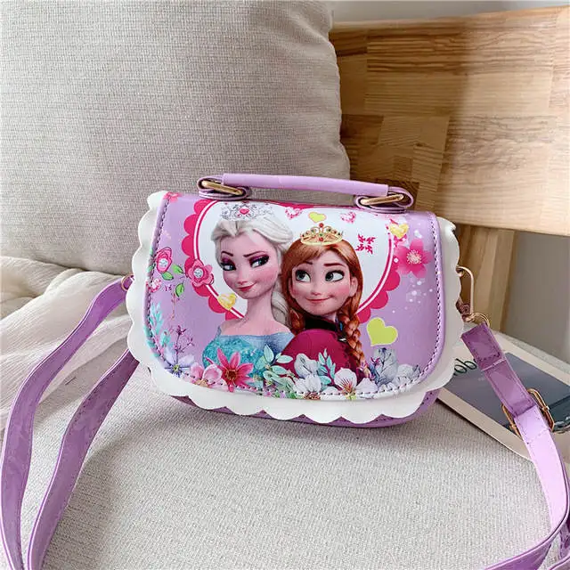 Новинка disney pu Переносные сумки Детская сумка модные удобные сумки через плечо сумка Замороженные сумки - Цвет: 2