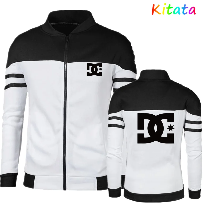 Новинка 2021 Мужская модная куртка на молнии DC весна-осень высококачественная