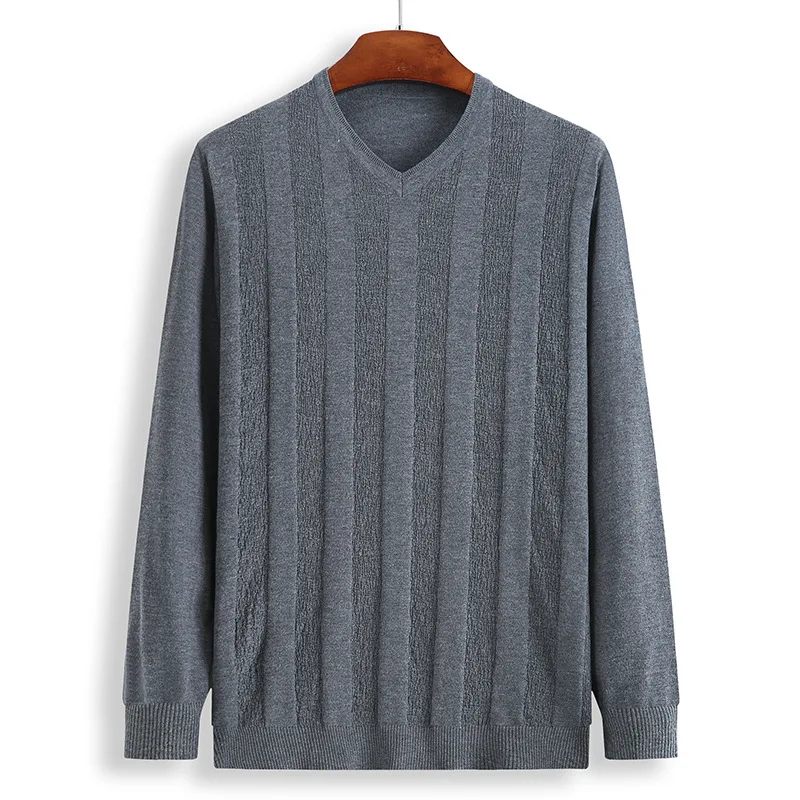 Мужские свитера длиной до бедра Сезон весна осень С v образным вырезом