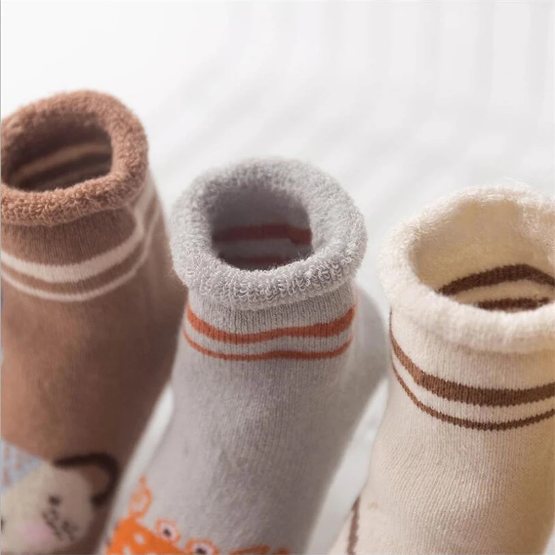 Носки детские хлопковые теплые зимние на возраст 0-24 месяцев 5 пар/комплект |