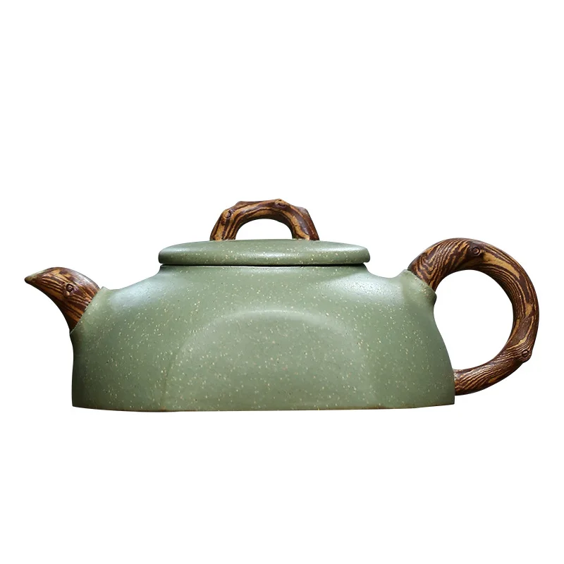 

Yixing original mine Douqing sand purple clay teapot pure handmade ground mud famous half tile teapot