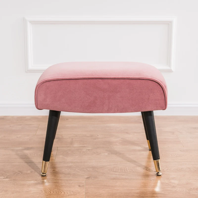 Сверхлегкий скандинавский винтажный домашний табурет османка круглая скамейка