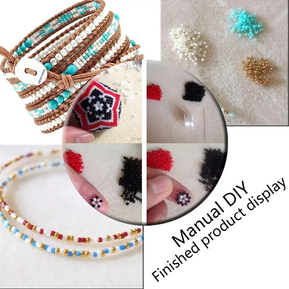 300pcs/bag Mini Spacer Beads Round 4mm Czech Glass Seed For Crafts Crystal Jewerly Accessories Bracelets Needlework | Украшения и