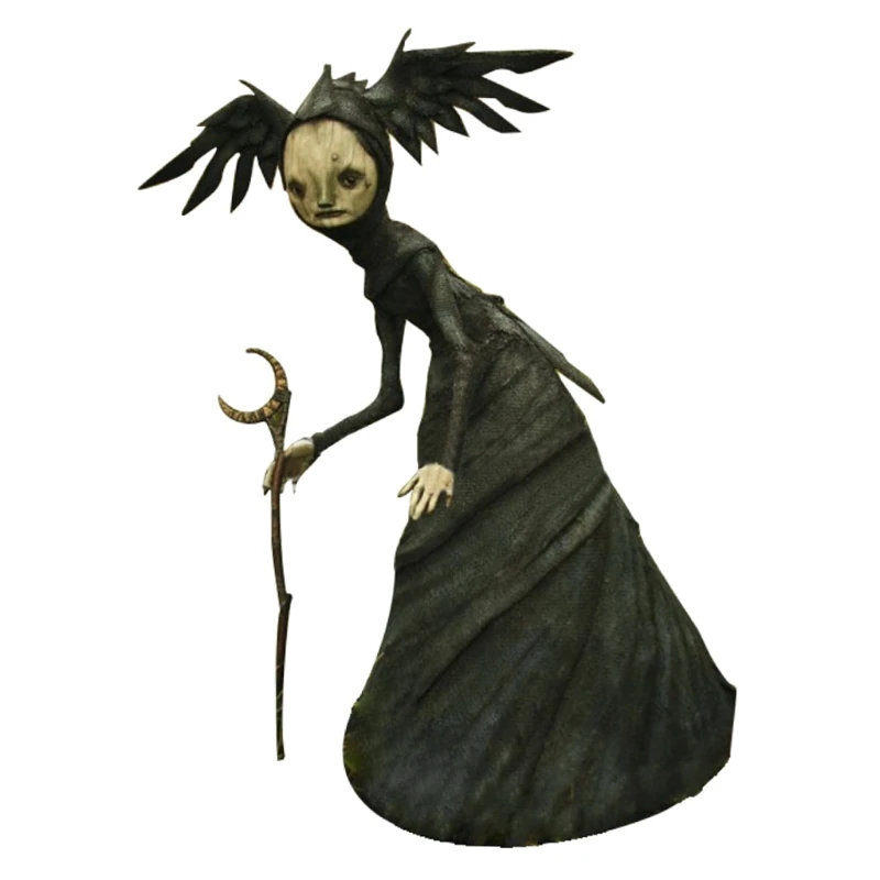 

Halloween Black Robe Witch Garden Statue Ornament Creative Courtyard Sculpture Decoration Gardening Outdoor Decor