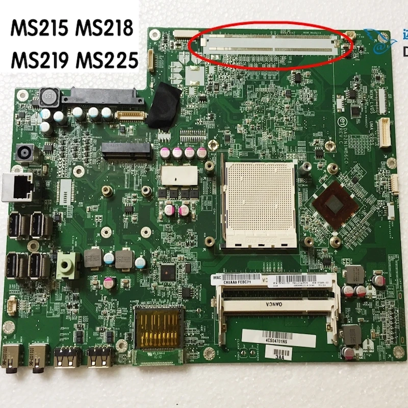 Материнская плата DA0ZN1MB6C0 для HP MS215 MS218 MS219 MS225 570966-001 материнская на 100%