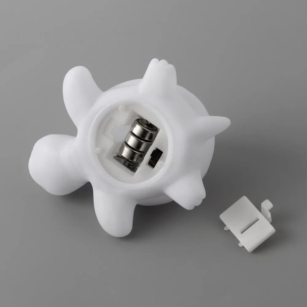 Симпатичный светильник из ПВХ белый многоцветный меняющий цвет светодиодный в