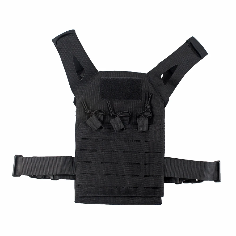 Black Открытый тактический Детский Мини Molle Jump Plate Перевозчик JPC жилет нейлоновый материал - Цвет: Black