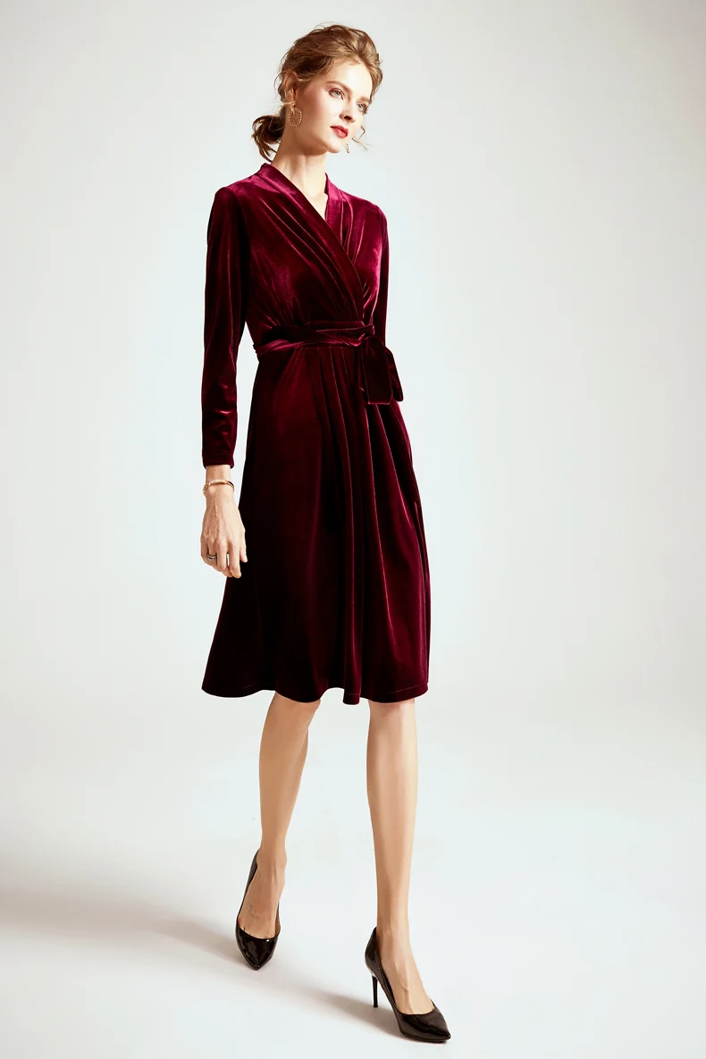 Женское миланское платье для подиума сексуальное с v-образным вырезом и длинными