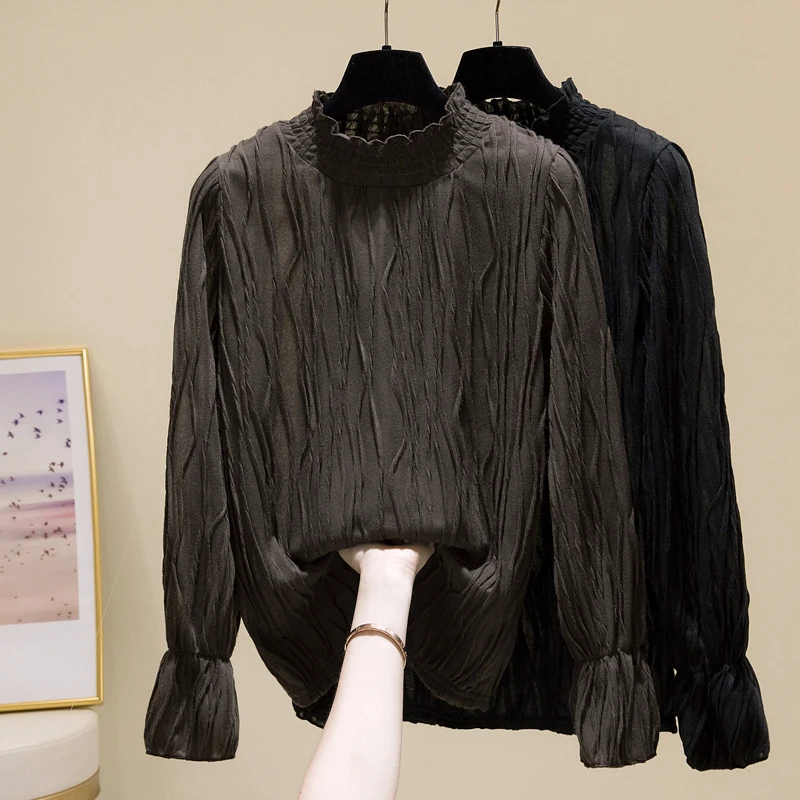 

Женская одежда осень-зима 2021 новый дизайн в иностранном стиле чувствует Тонкий Топ Тренд