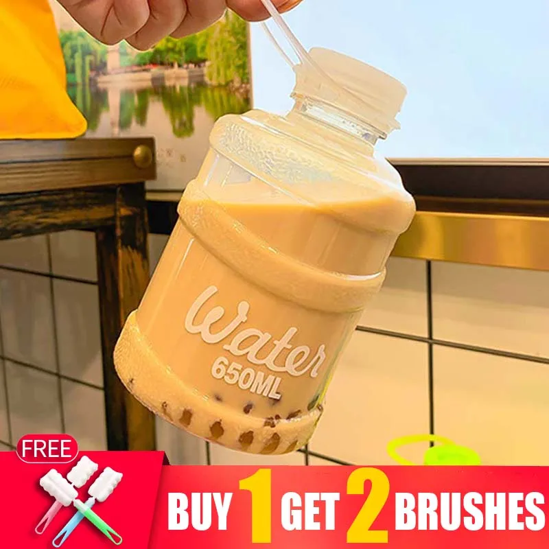 

650 мл Милая Тыква матовая прозрачная моя бутылка для воды для девочек чашка кружки уличные портативные спортивные бутылки для спортзала бут...