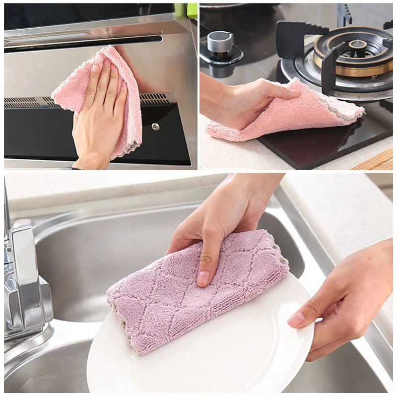 Впитывающие полотенца из микрофибры для чая быстросохнущая салфетка чистки