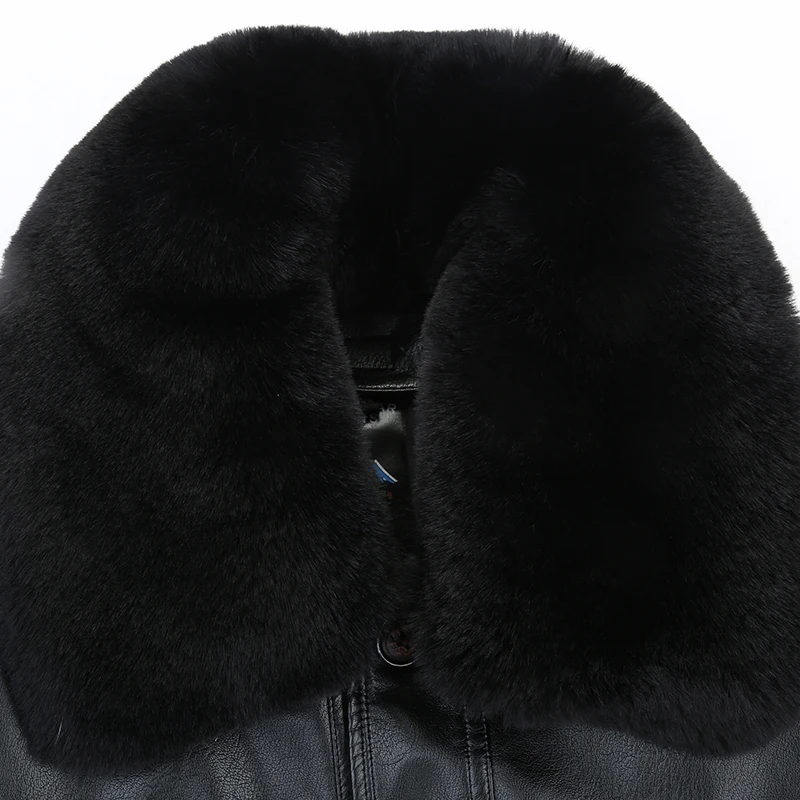 Новинка, большие размеры 10XL 9XL 8XL, пальто из натуральной кожи для мужчин, куртка из овечьей кожи с хлопковой подкладкой, зимние куртки для мужчин