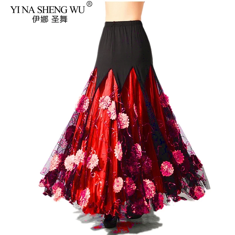 

New Luxurious Adult Bellydance Costume Skirts Ballroom Dancing Gypsy Costume Skirt Belly Dance Waltz Indian Oriental Belly Skirt