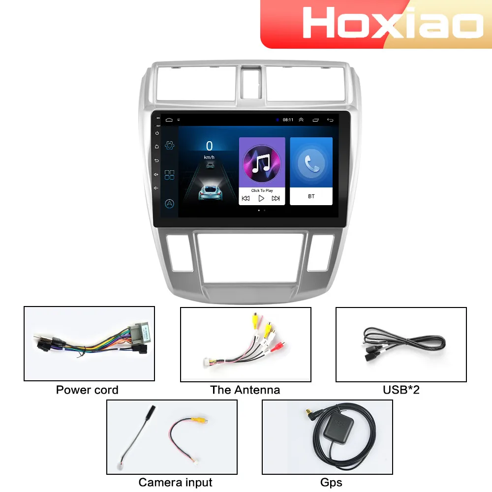 Автомагнитола 2 Din 4G Android мультимедийный видеоплеер для Honda City 2008 2009 2010 2011 2012 2013 2014