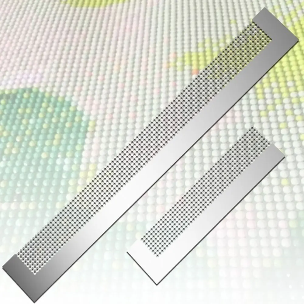Картина линейка из нержавеющей стали 50 сеток 141 мм чистая Алмазная окрашенная