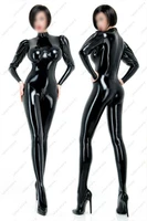 Latex Catsuit Rubber Gummi Black Sexy 3D Chest Wet Leotard Customized 04mm