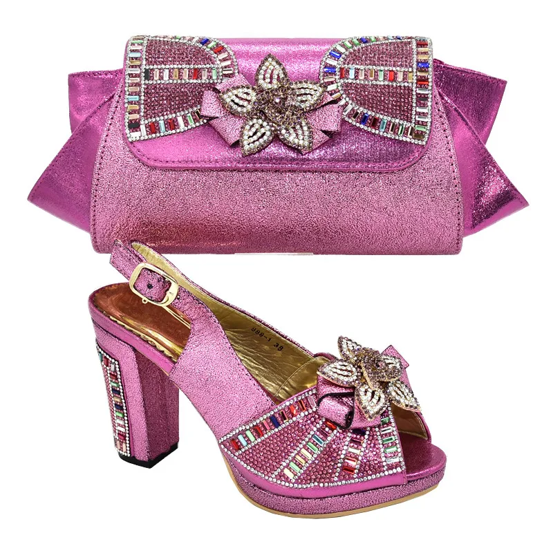 Новые итальянские вечерние женские туфли в африканском стиле Свадебный комплект