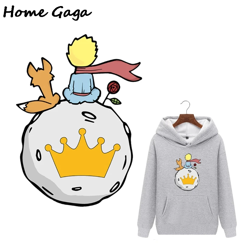 

20pcs/lot Homegaga cartoon prince heat press stickers iron on patch Diy Handmade patches on clothes jacket t shirt D2146