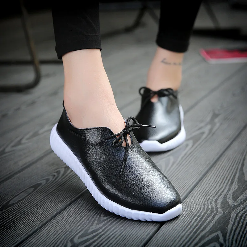 2019 г. осенние модные Лоферы женская обувь женские слипоны из натуральной кожи на