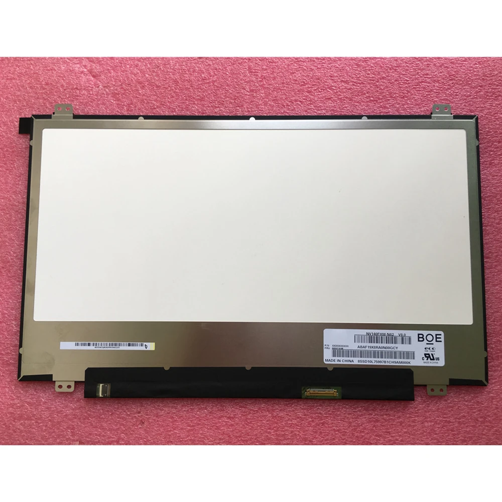 Murah Layar LCD NV140FHM N62 V8.0 00NY446 Asli Baru Untuk Panel Tampilan LED 1920X1080 FHD IPS 30 Pin Laptop NV140FHM-N62 Inci