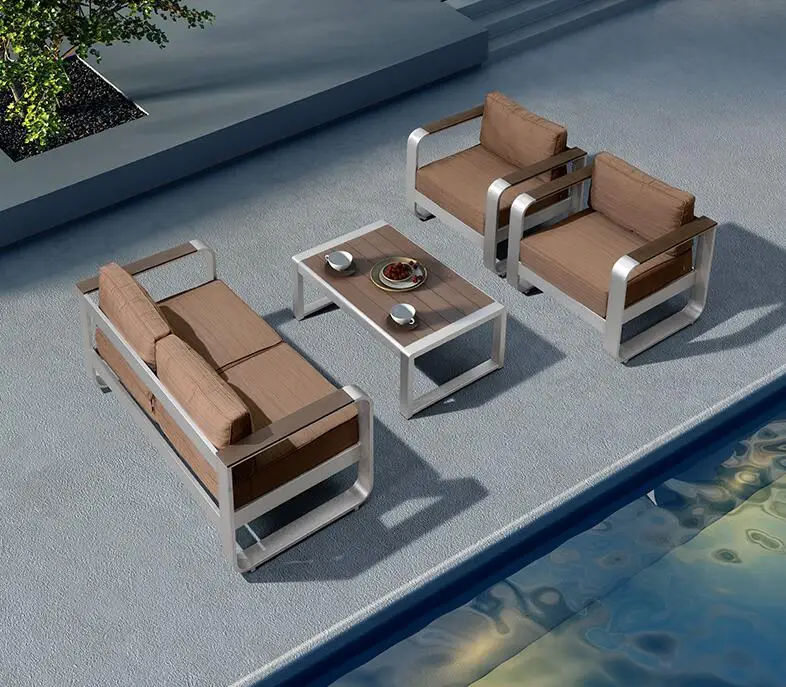 Уличный диван комбинация искусственный сплав американский чайный столик стул