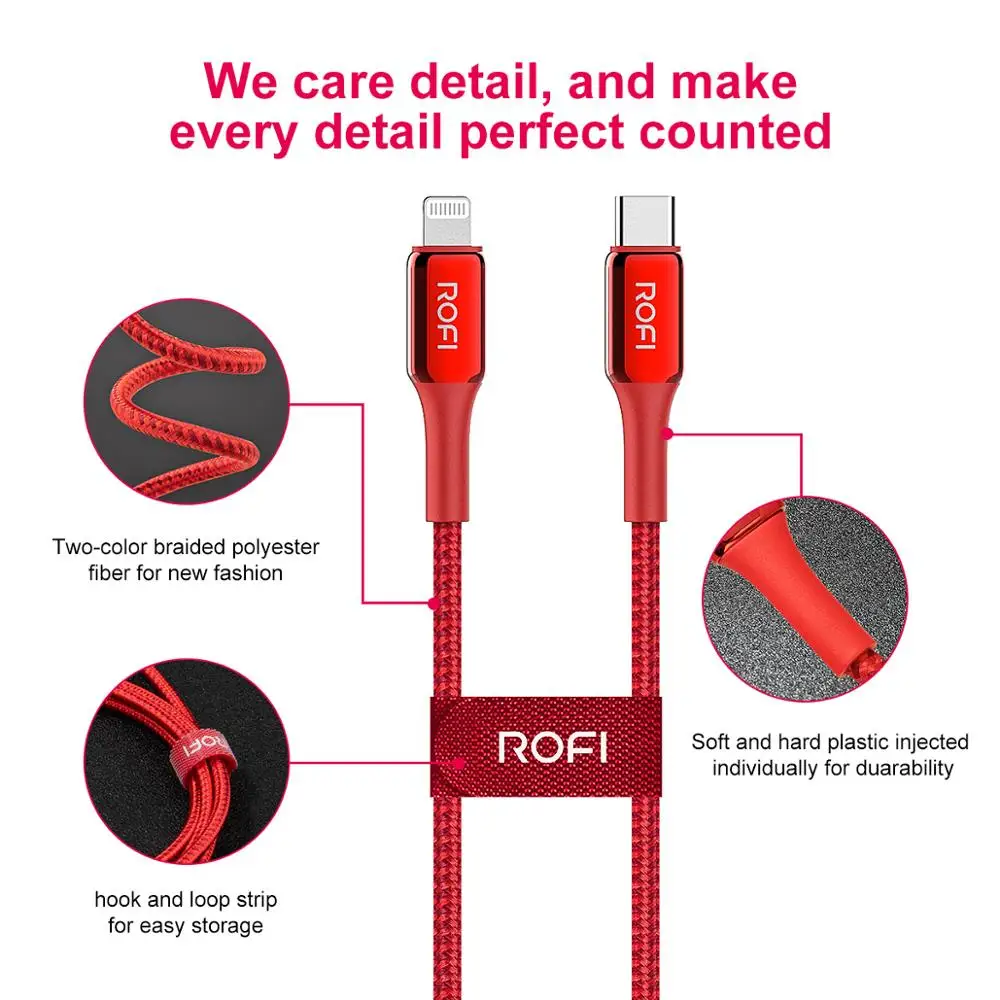 

ROFI Type C iPhone, - Lightning 1,2 , iPhone 11 Pro Max XS