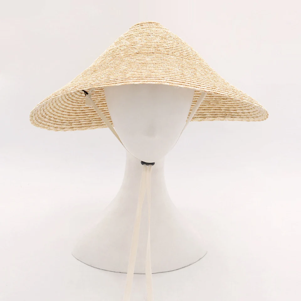 Шляпа с широкими полями 25 см шляпа из натуральной соломы для Для мужчин женщин