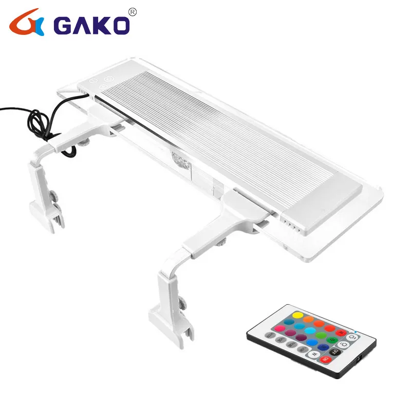 Аквариумный светильник с пультом дистанционного управления RGB лампа зажимом