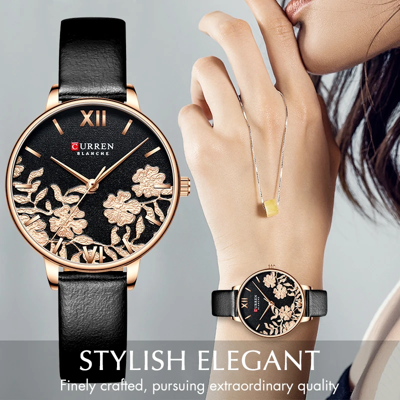 Часы CURREN женские из нержавеющей стали классические водонепроницаемые|Женские