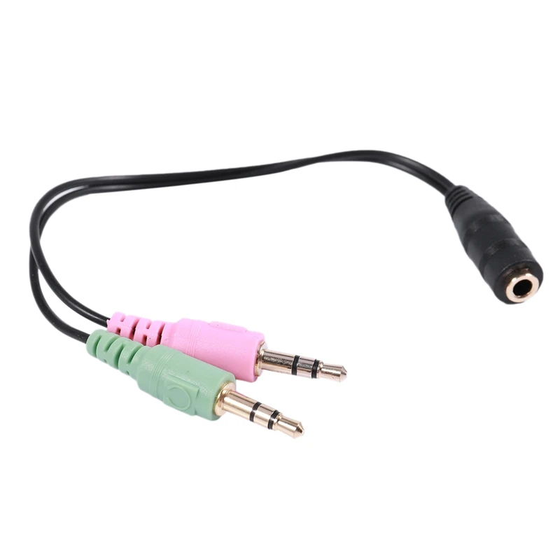 Y-образный разветвитель 3 5 мм мама-стерео для микрофона и динамика | Электроника