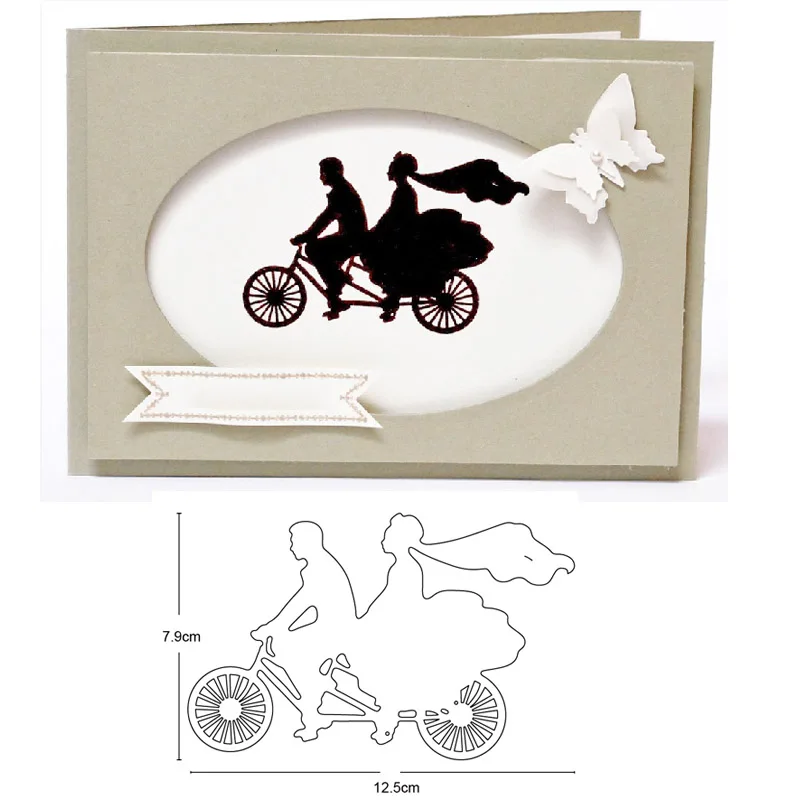 Металлические штампы для высечки пара штампов украшения мотоцикла Скрапбукинг