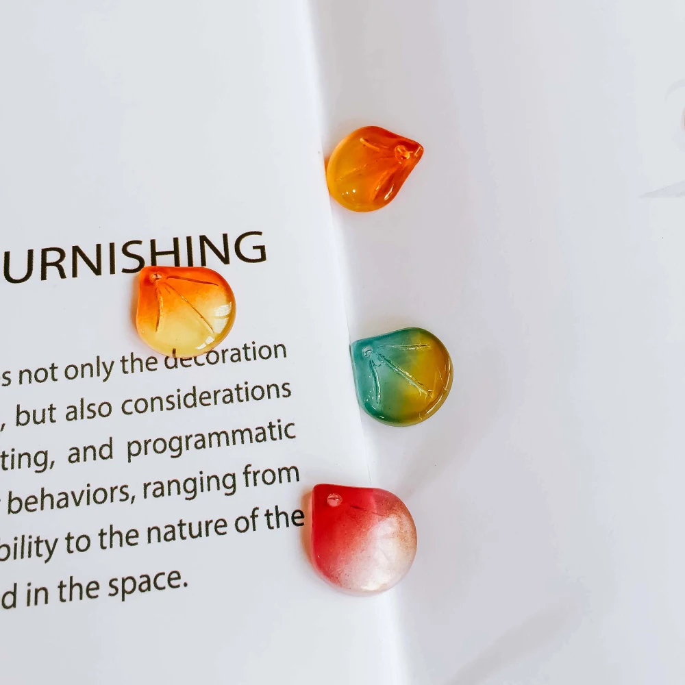 Разноцветные аксессуары для подвесок акриловые лепестки серьги ожерелья