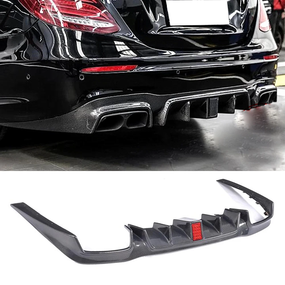 Для Mercedes Benz E250 E350 E400 E43 AMG E63 задний бампер спойлер углеродное волокно
