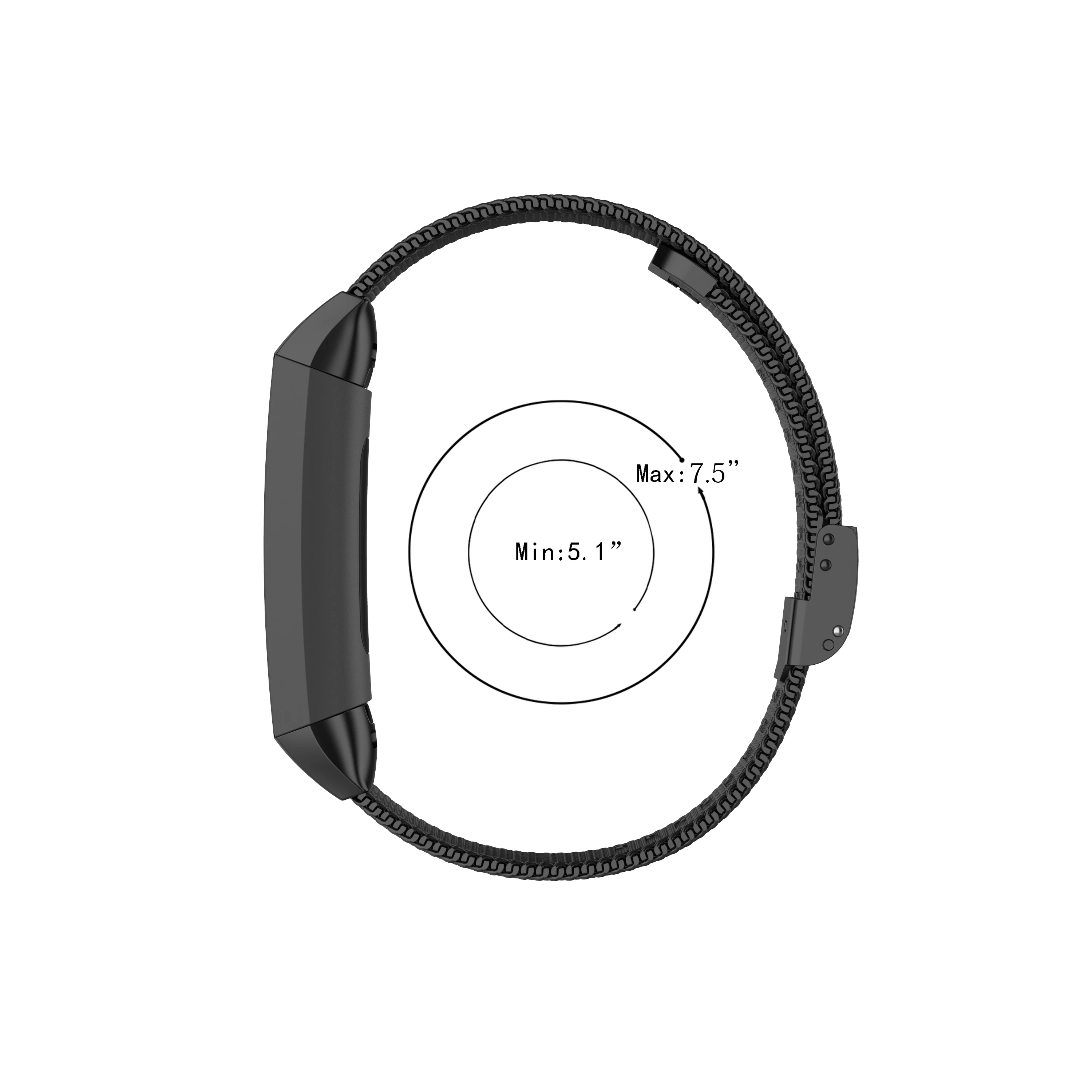 

Fitbit Charge4 Stainless Steel Wristband Universal Steel Metal Mesh Strap For Charge3 / Charge3 SE Replacement Small Large Belt