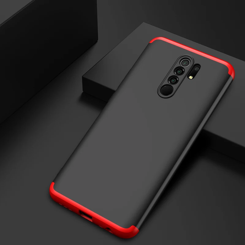 Чехол для Xiaomi Redmi 9 360 градусов полная защита ударопрочный армированный Гибридный