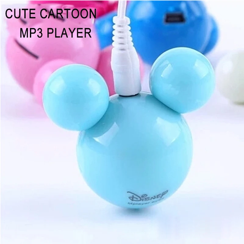 Mp3 плеер с милой мультяшной мышкой форма головы мини MP3 поддержка 1 8 ГБ Micro SD TF