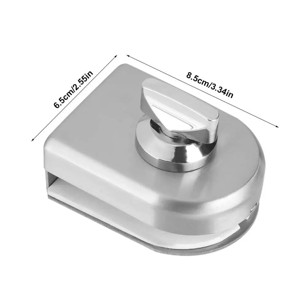 Стеклянный дверной замок 10 ~ 12 мм защелка из нержавеющей стали для душевой