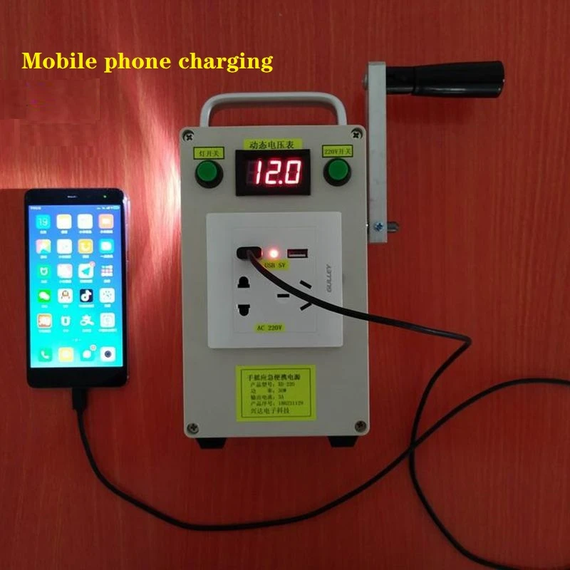 Goedkoop Draagbare Led Zaklamp Hand Crank Dynamo Zaklamp Lantaarn Professionele Solar Power Tent Licht Voor Outdoor Camping Bergbeklimmen