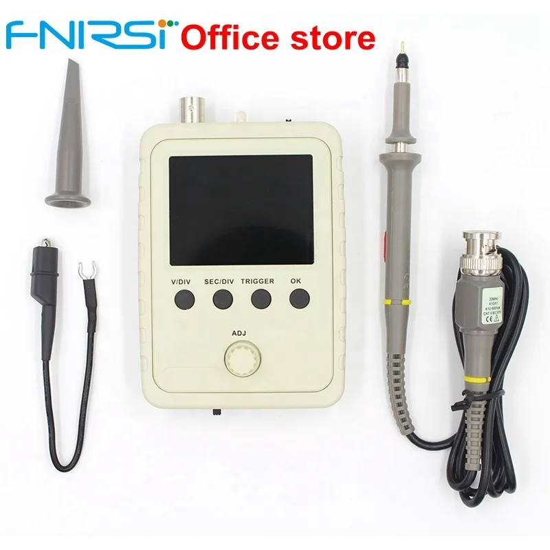 

Fully Assembled DSO FNIRSI-150 15001K DIY Digital Oscilloscope Kit With Housing case box with P6100 probe