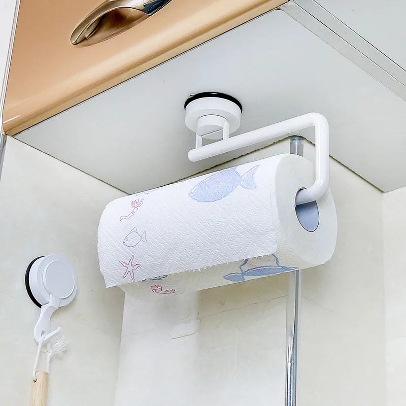 

Kitchen Paper Holder Sticke Rack Roll Holder for Bathroom Towel Rack Estanterias Pared Decoracion Tissue Shelf Organizer