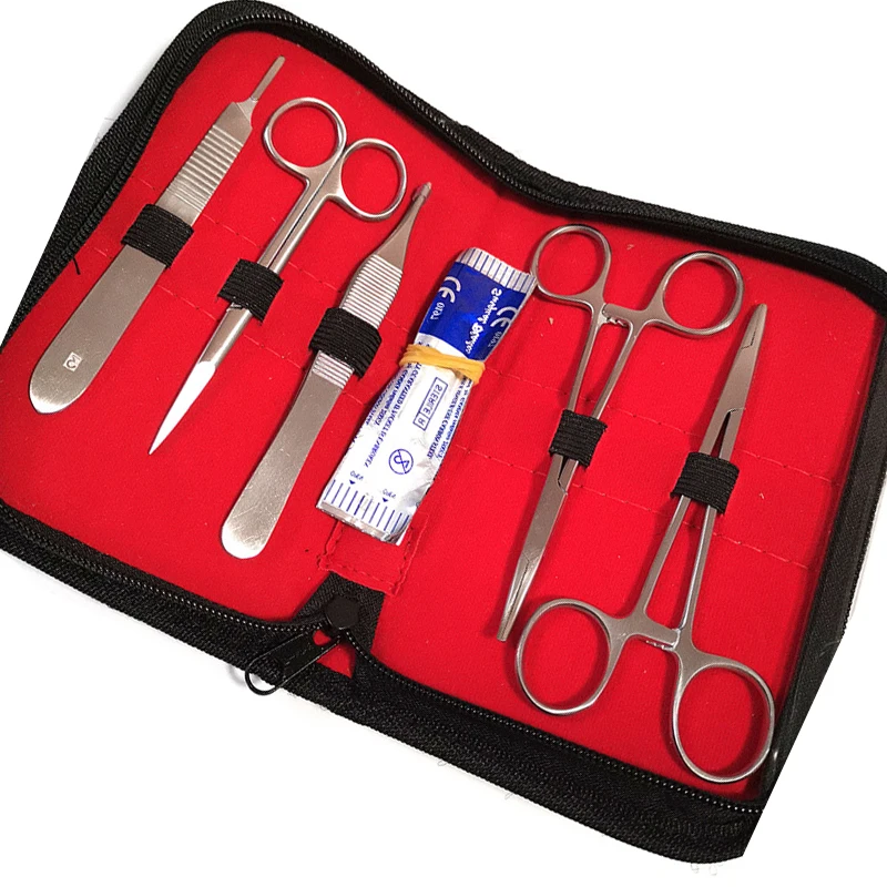 

Surgical Suture Training Kit Skin Operate Suture Practice Model Training Pad Needle Scissors Tool Kit Teaching equipment