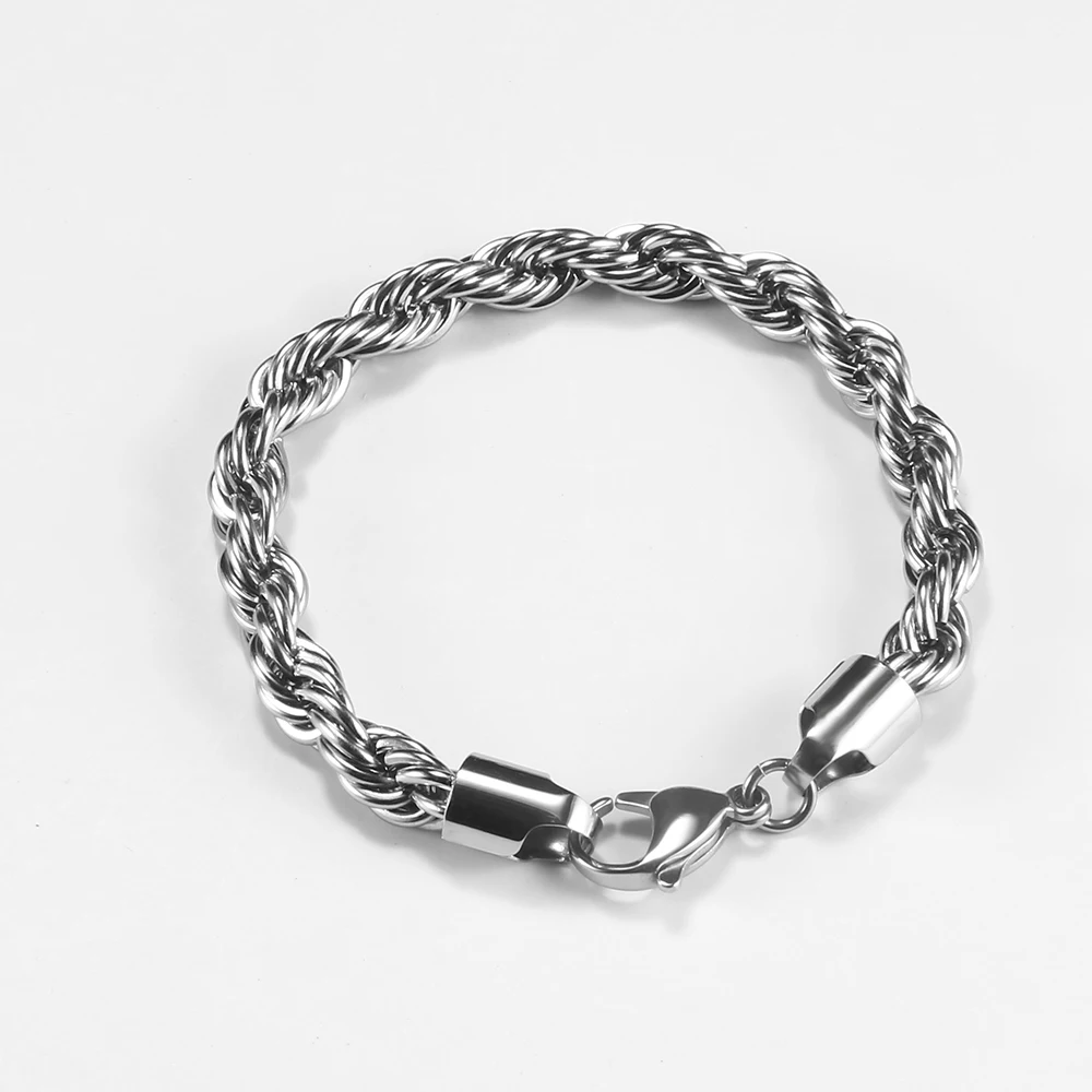 Цепь из нержавеющей стали 316L для мужчин и женщин плетеная цепочка в стиле хип-хоп